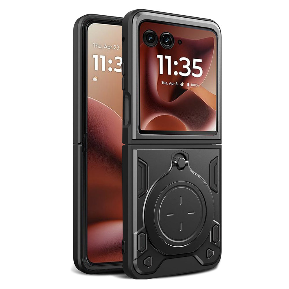 Hülle für Motorola Razr 60 Ultra, Techsuit, CamGuard Pro, Schwarz