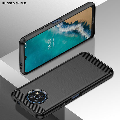 Hülle für Nokia G50, Techsuit, Carbon, Schwarz