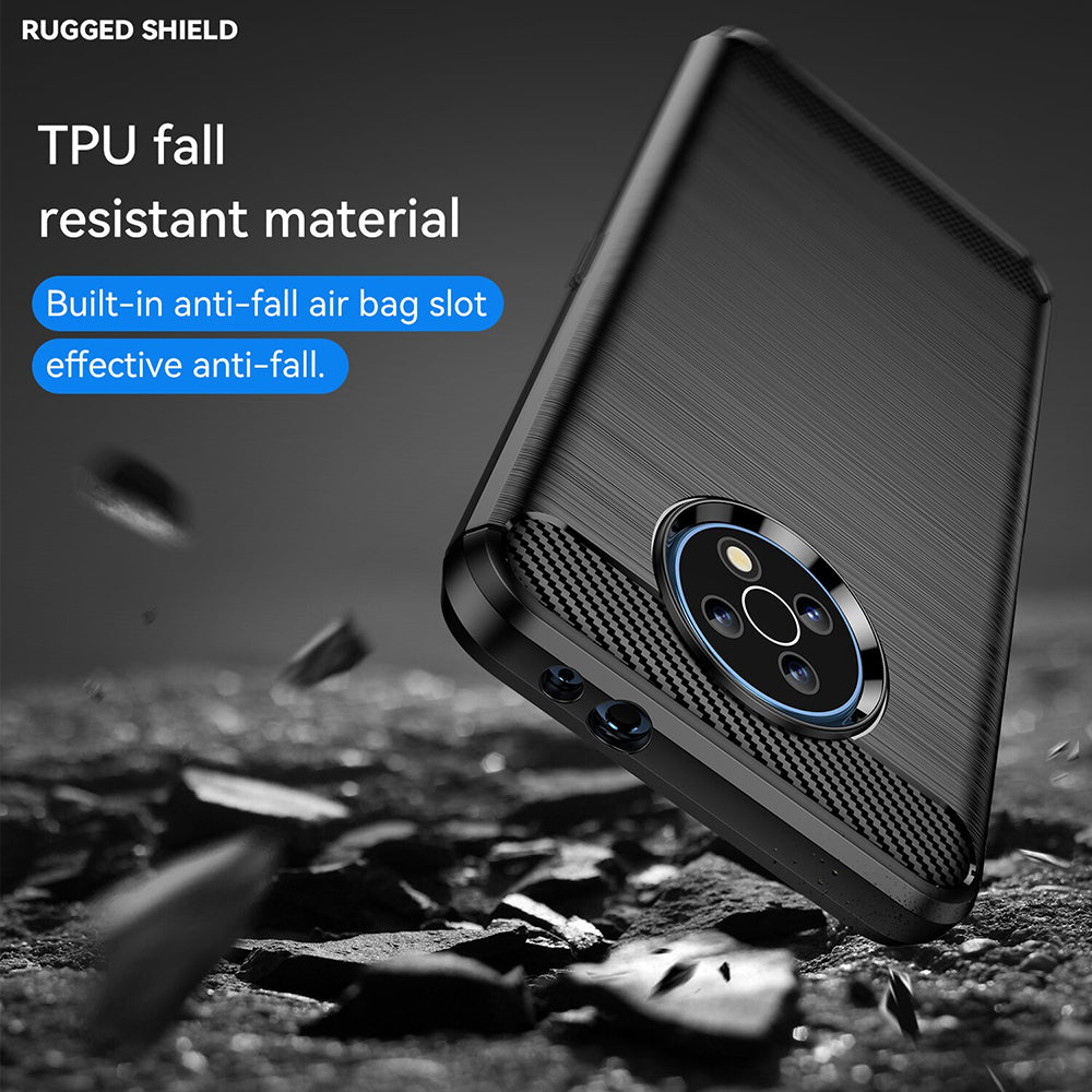 Hülle für Nokia G50, Techsuit, Carbon, Schwarz