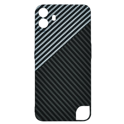 Hülle für Nothing CMF Phone 1, Techsuit, Carbonite FiberShell, Schwarz Grau