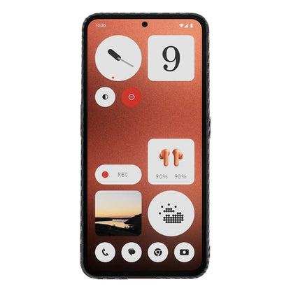 Hülle für Nothing CMF Phone 1, Techsuit, Carbonite FiberShell, Schwarz