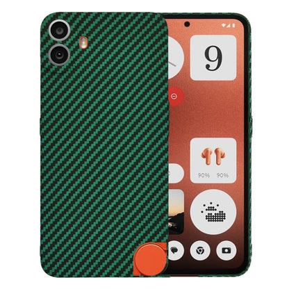 Hülle für Nothing CMF Phone 1, Techsuit, Carbonite FiberShell, Grün