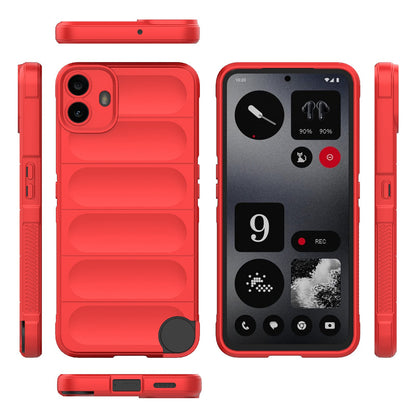 Hülle für Nothing CMF Phone 1, Techsuit, Magic Shield, Rot