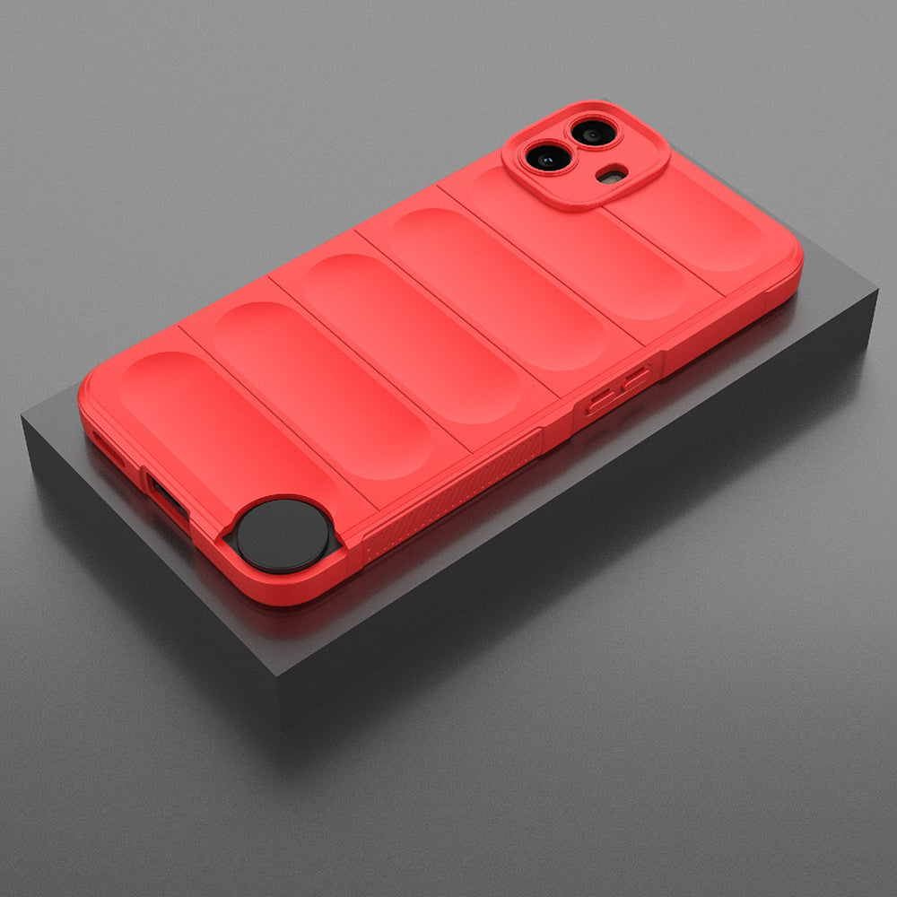 Hülle für Nothing CMF Phone 1, Techsuit, Magic Shield, Rot