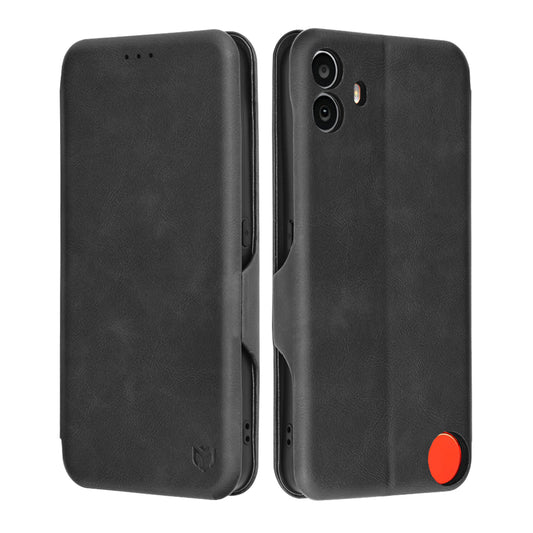 Hülle für Nothing CMF Phone 1, Techsuit, Safe Wallet Plus, Schwarz