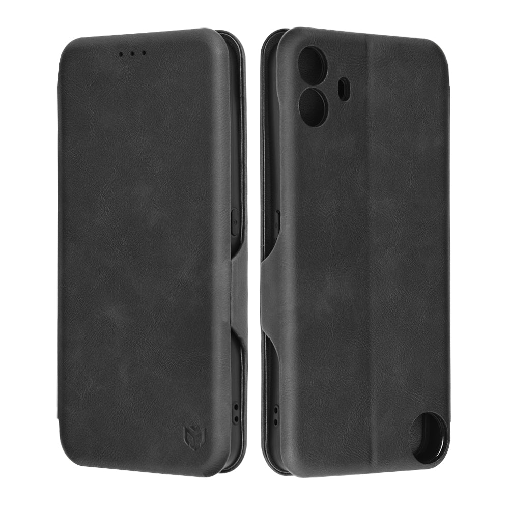 Hülle für Nothing CMF Phone 1, Techsuit, Safe Wallet Plus, Schwarz