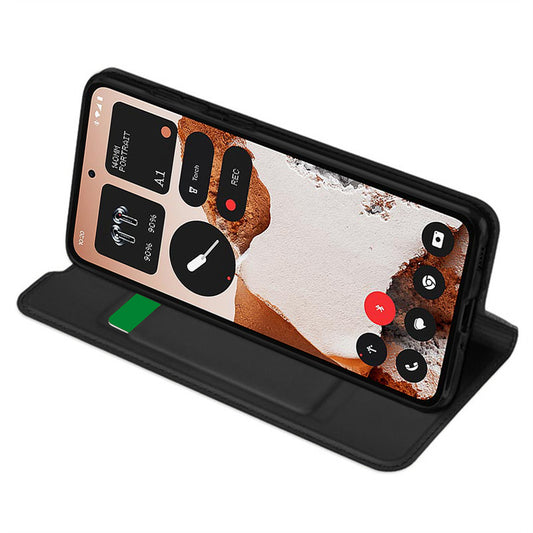 Hülle für Nothing CMF Phone 2 Pro, Techsuit, Magskin Book, Schwarz