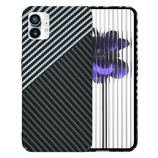 Hülle für Nothing Phone (1), Techsuit, Carbonite FiberShell, Schwarz Grau