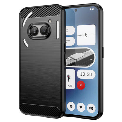 Hülle für Nothing Phone (2a) Plus / Phone (2a), Techsuit, Carbon, Schwarz