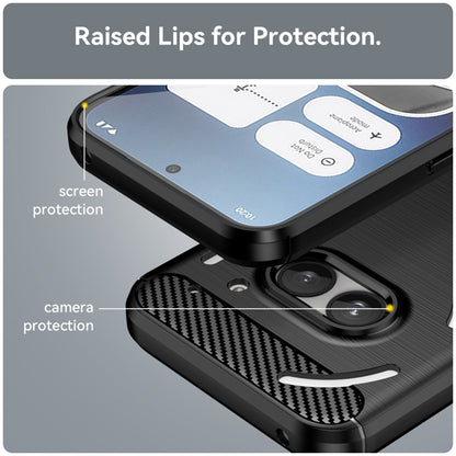 Hülle für Nothing Phone (2a) Plus / Phone (2a), Techsuit, Carbon, Schwarz