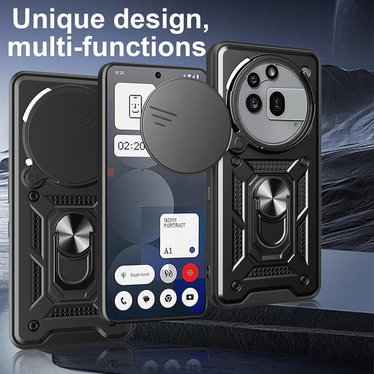 Hülle für Nothing Phone (3a) Pro, Techsuit, CamShield, Blau