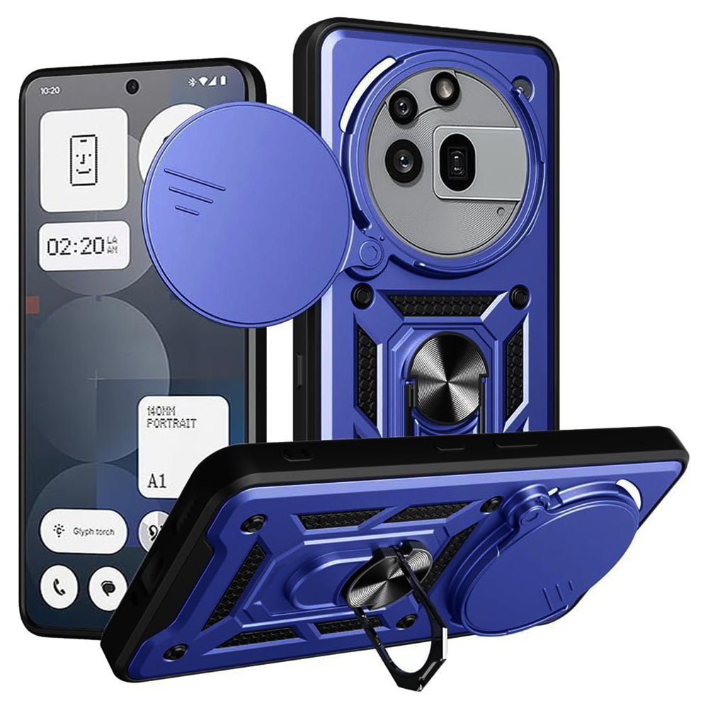 Hülle für Nothing Phone (3a) Pro, Techsuit, CamShield, Blau