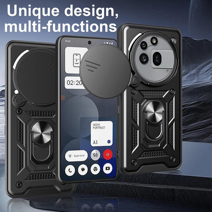 Case for Nothing Phone (3a) Pro, Techsuit, CamShield, Black