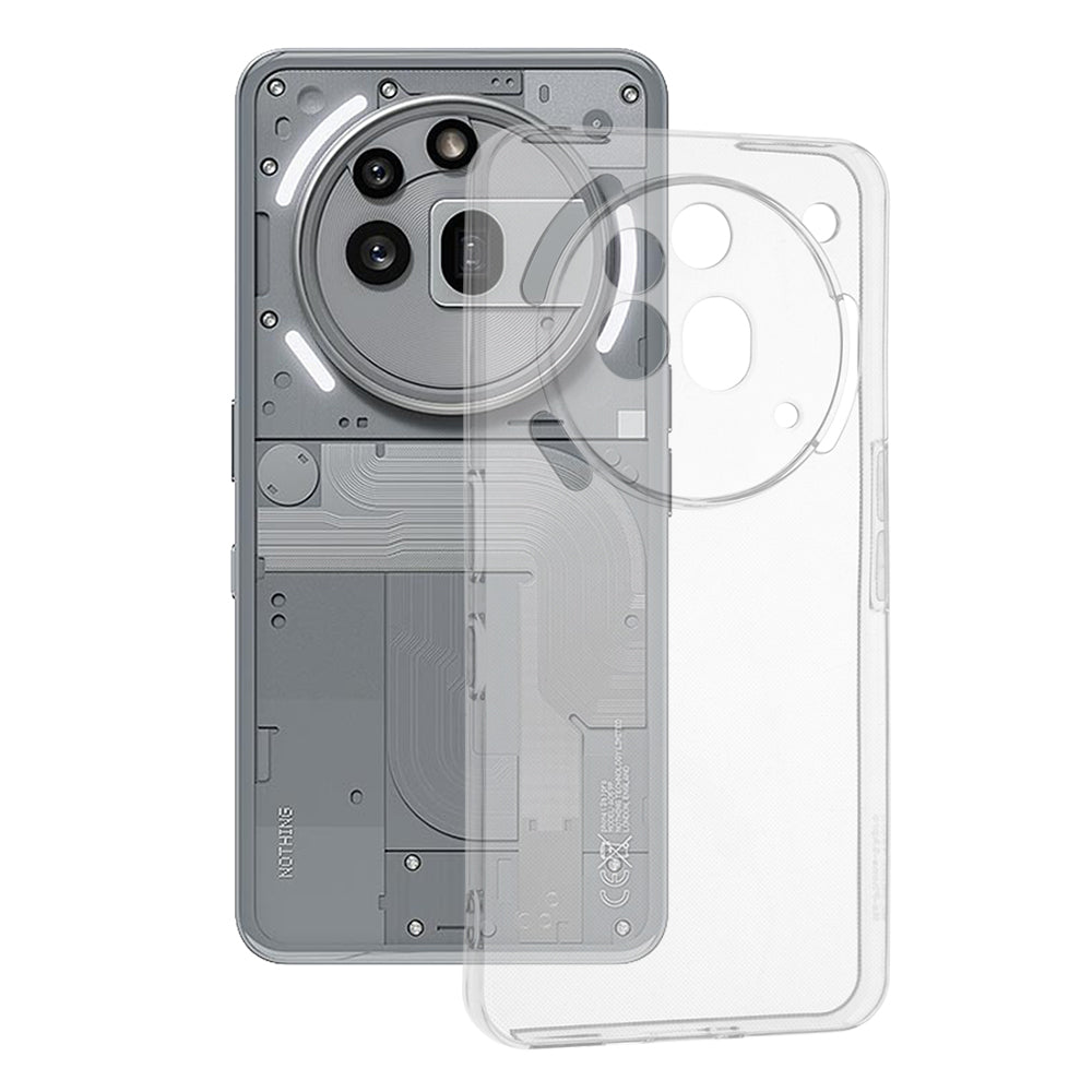 Hülle für Nothing Phone (3a) Pro, Techsuit, Klar, Transparent