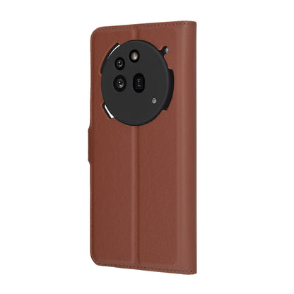 Case for Nothing Phone (3a) Pro, Techsuit, Leather Folio, Brown