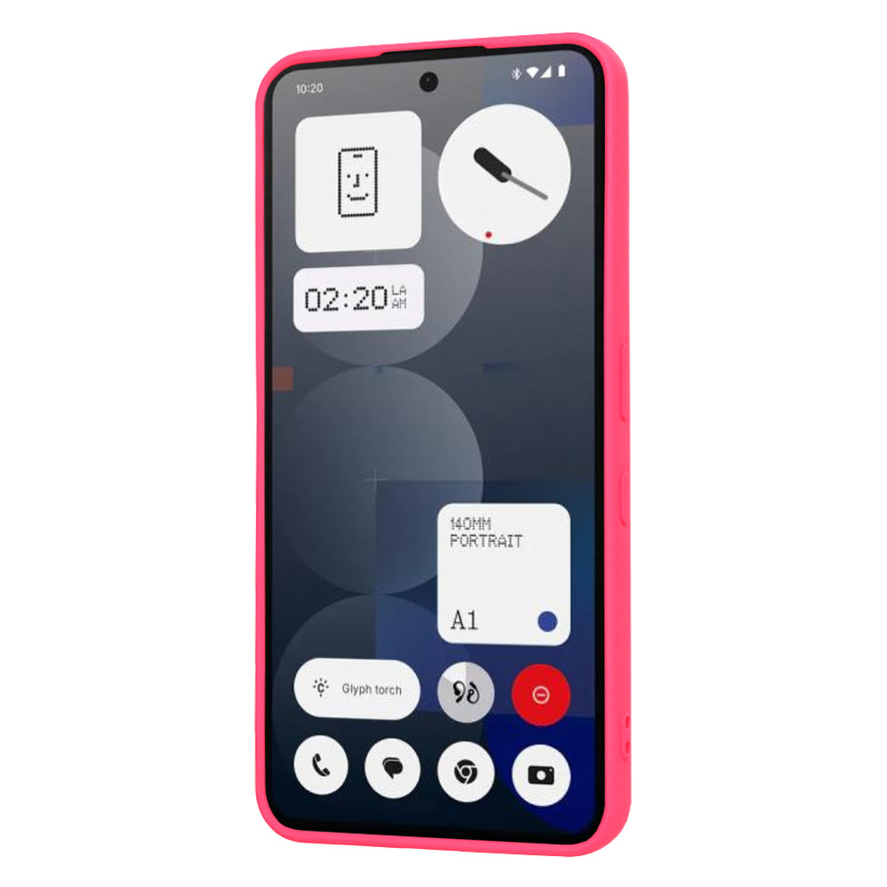Case for Nothing Phone (3a) Pro, Techsuit, SoftFlex, Dark Pink