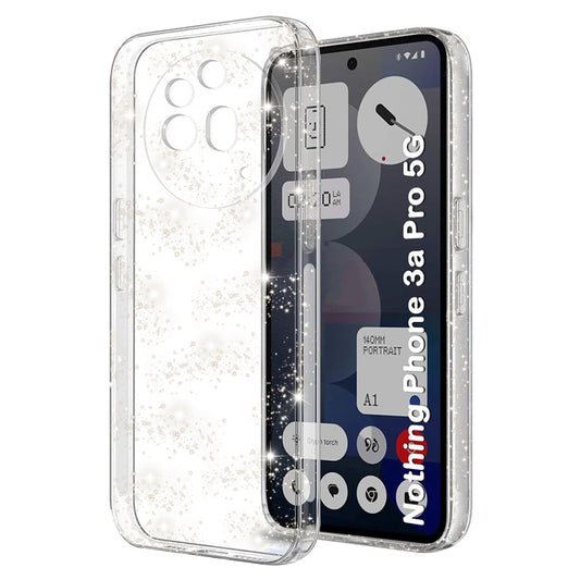 Hülle für Nothing Phone (3a) Pro, Techsuit, SparkleSkin, Transparent