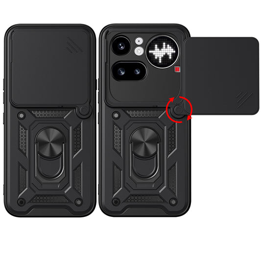 Hülle für Nothing Phone (4a) Pro, Techsuit, CamShield, Schwarz