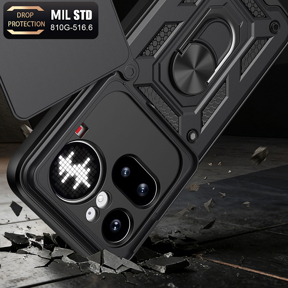 Hülle für Nothing Phone (4a) Pro, Techsuit, CamShield, Schwarz