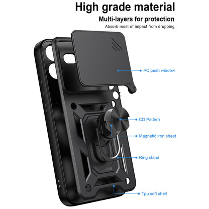 Case for Nothing Phone (4b), Techsuit, CamShield, Black