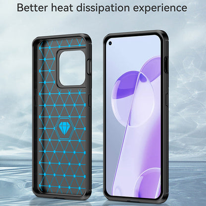 Hülle für OnePlus 10 Pro, Techsuit, Carbon, Schwarz