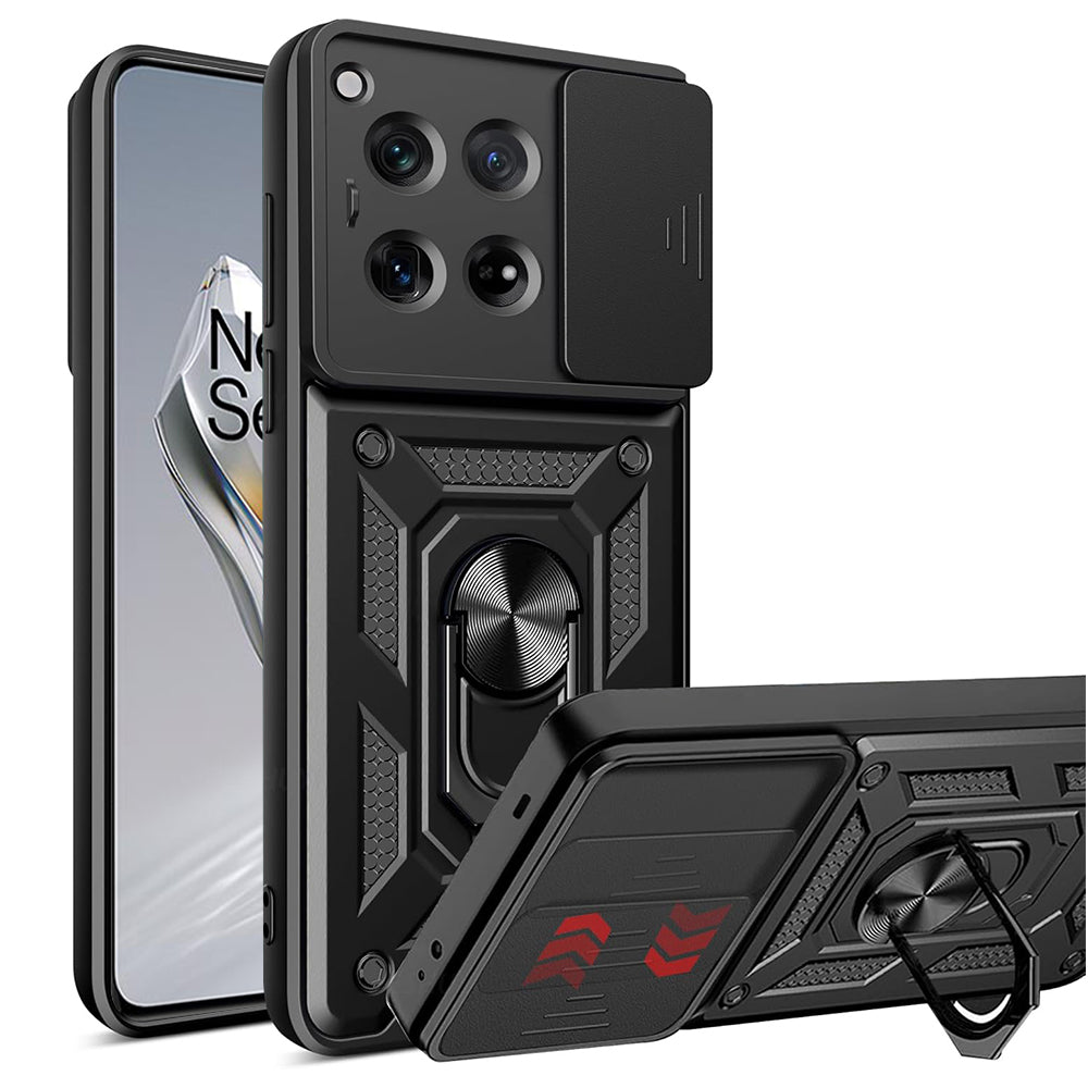 Hülle für OnePlus 12, Techsuit, CamShield, Schwarz