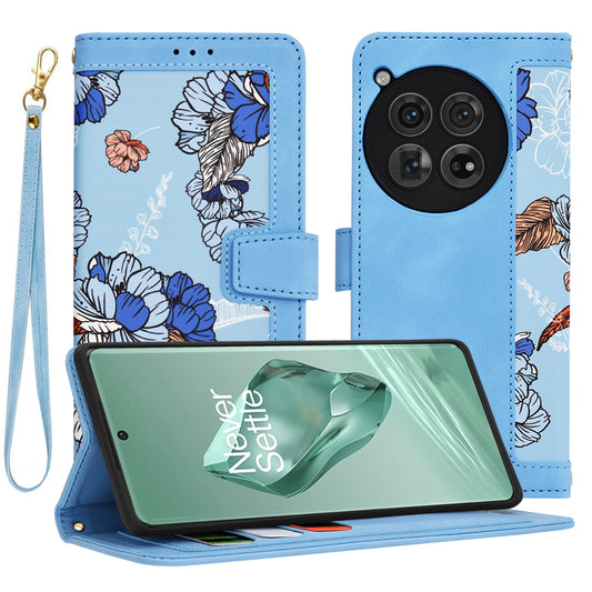 Hülle für OnePlus 12, Techsuit, FlipCraft, Blau