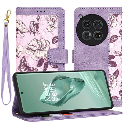 Hülle für OnePlus 12, Techsuit, FlipCraft, Lila