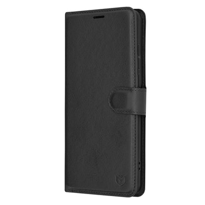 Case for OnePlus 12, Techsuit, Leather Folio, Black
