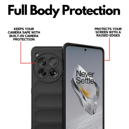 Case for OnePlus 12, Techsuit, Magic Shield, Black