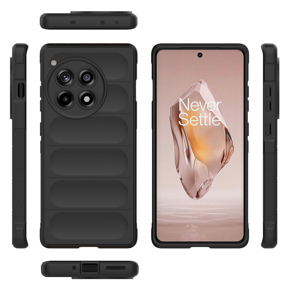 Hülle für OnePlus 12R, Techsuit, Magic Shield, Schwarz