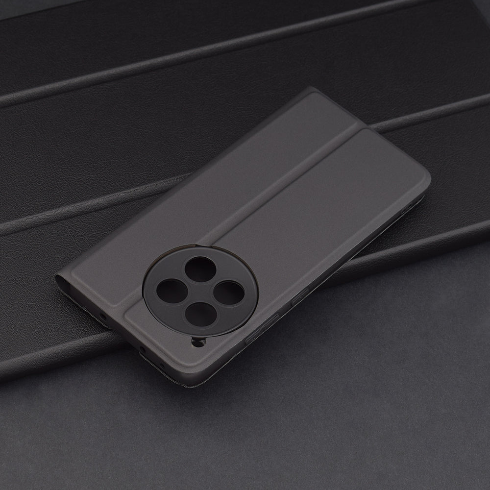 Hülle für OnePlus 12R, Techsuit, Magskin Book, Schwarz
