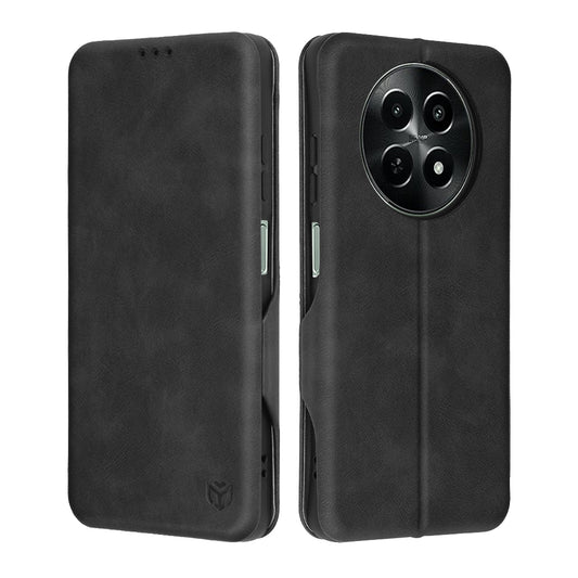 Hülle für OnePlus 12R, Techsuit, Safe Wallet Plus, Schwarz