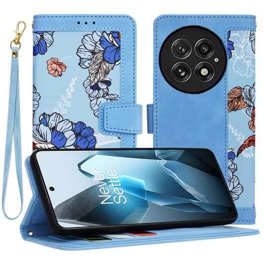 Hülle für OnePlus 13, Techsuit, FlipCraft, Blau