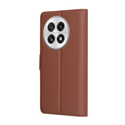 Hülle für OnePlus 13, Techsuit, Leder-Folio, Braun
