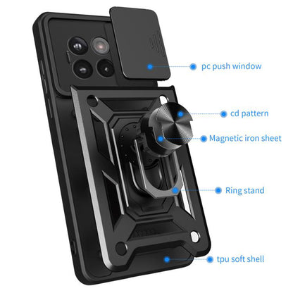 Hülle für OnePlus 13R, Techsuit, CamShield, Schwarz
