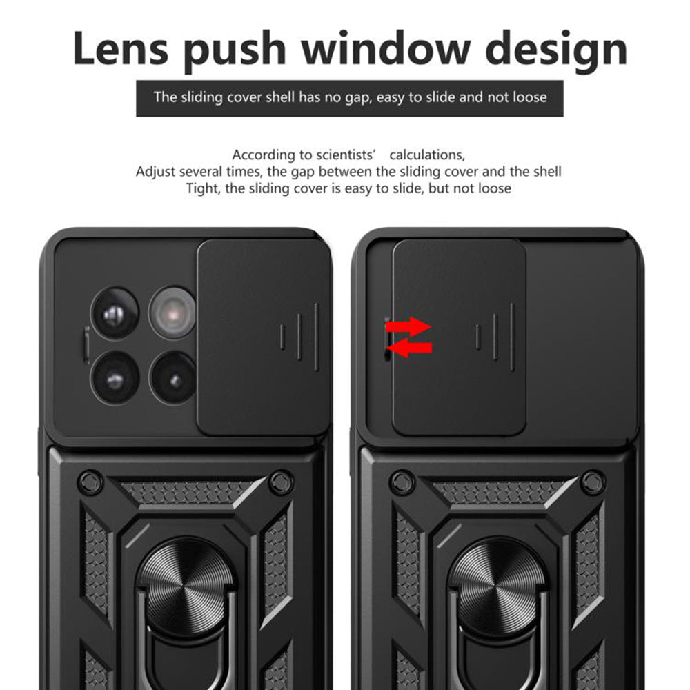 Hülle für OnePlus 13R, Techsuit, CamShield, Schwarz