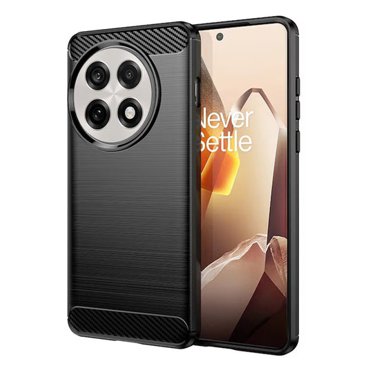 Hülle für OnePlus 13R, Techsuit, Carbon, Schwarz