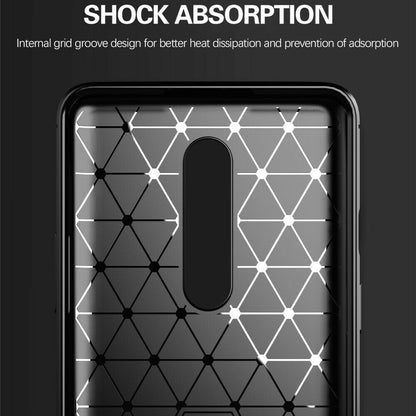 Hülle für OnePlus 8, Techsuit, Carbon, Schwarz