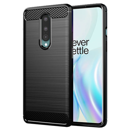 Hülle für OnePlus 8, Techsuit, Carbon, Schwarz