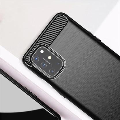 Hülle für OnePlus 8T, Techsuit, Carbon, Schwarz