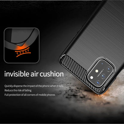 Hülle für OnePlus 8T, Techsuit, Carbon, Schwarz