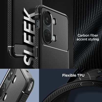 Hülle für OnePlus Nord 3, Spigen, Rugged Armor, Schwarz ACS05197