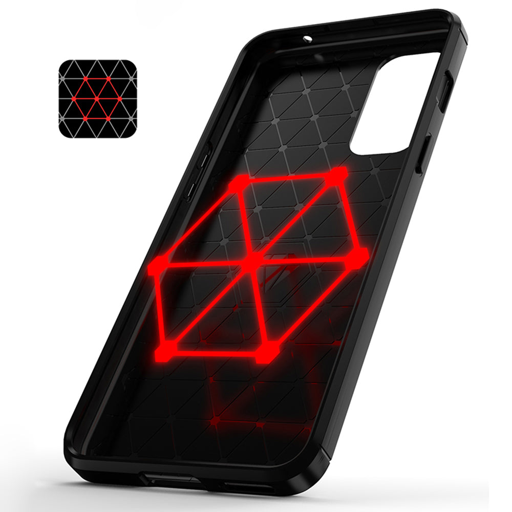 Case for OnePlus Nord 2 5G, Techsuit, Carbon, Black