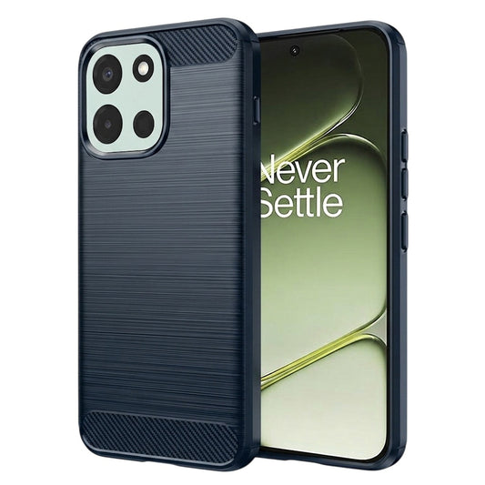 Hülle für OnePlus Nord 6, Techsuit, Carbon, Blau