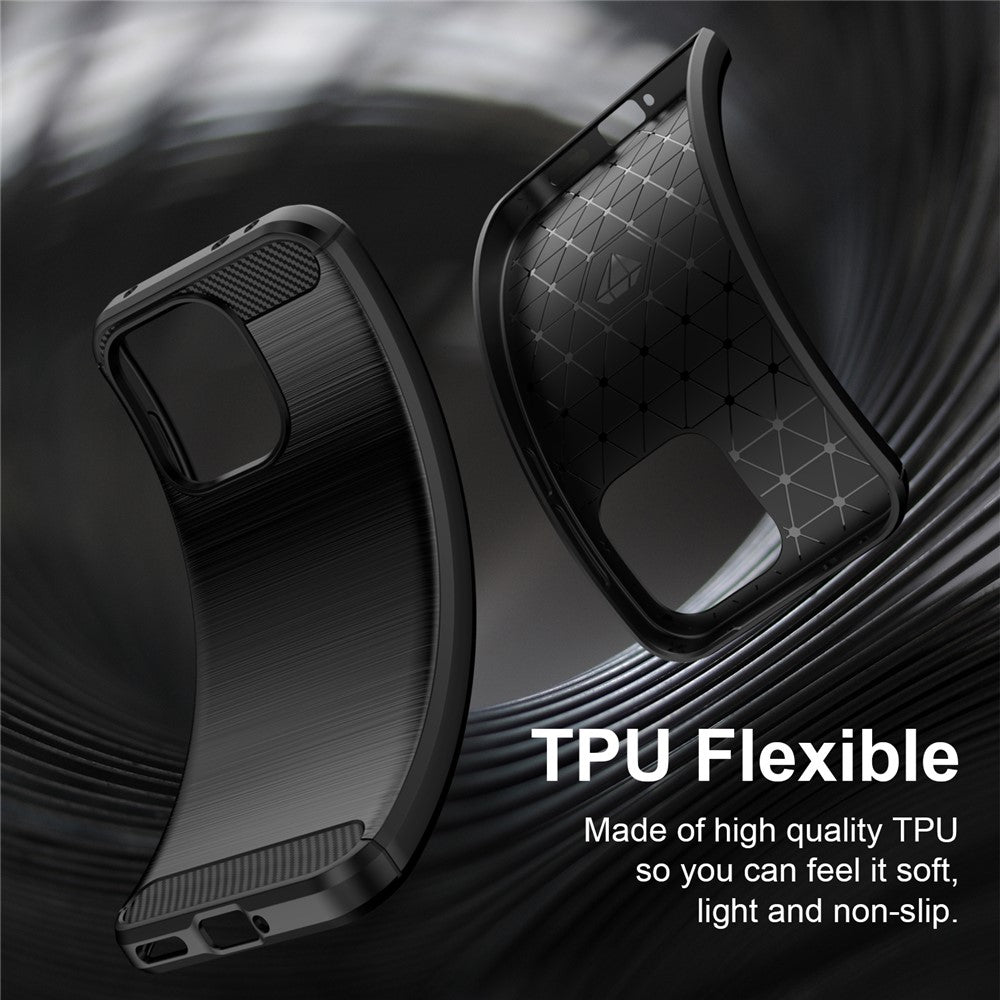 Hülle für OnePlus Nord 6, Techsuit, Carbon, Blau