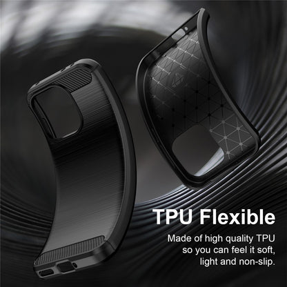 Hülle für OnePlus Nord 6, Techsuit, Carbon, Blau