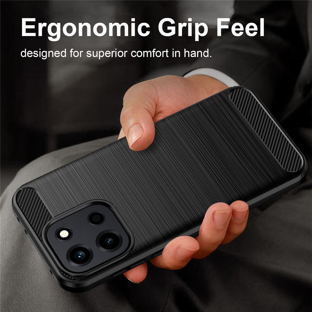 Hülle für OnePlus Nord 6, Techsuit, Carbon, Blau