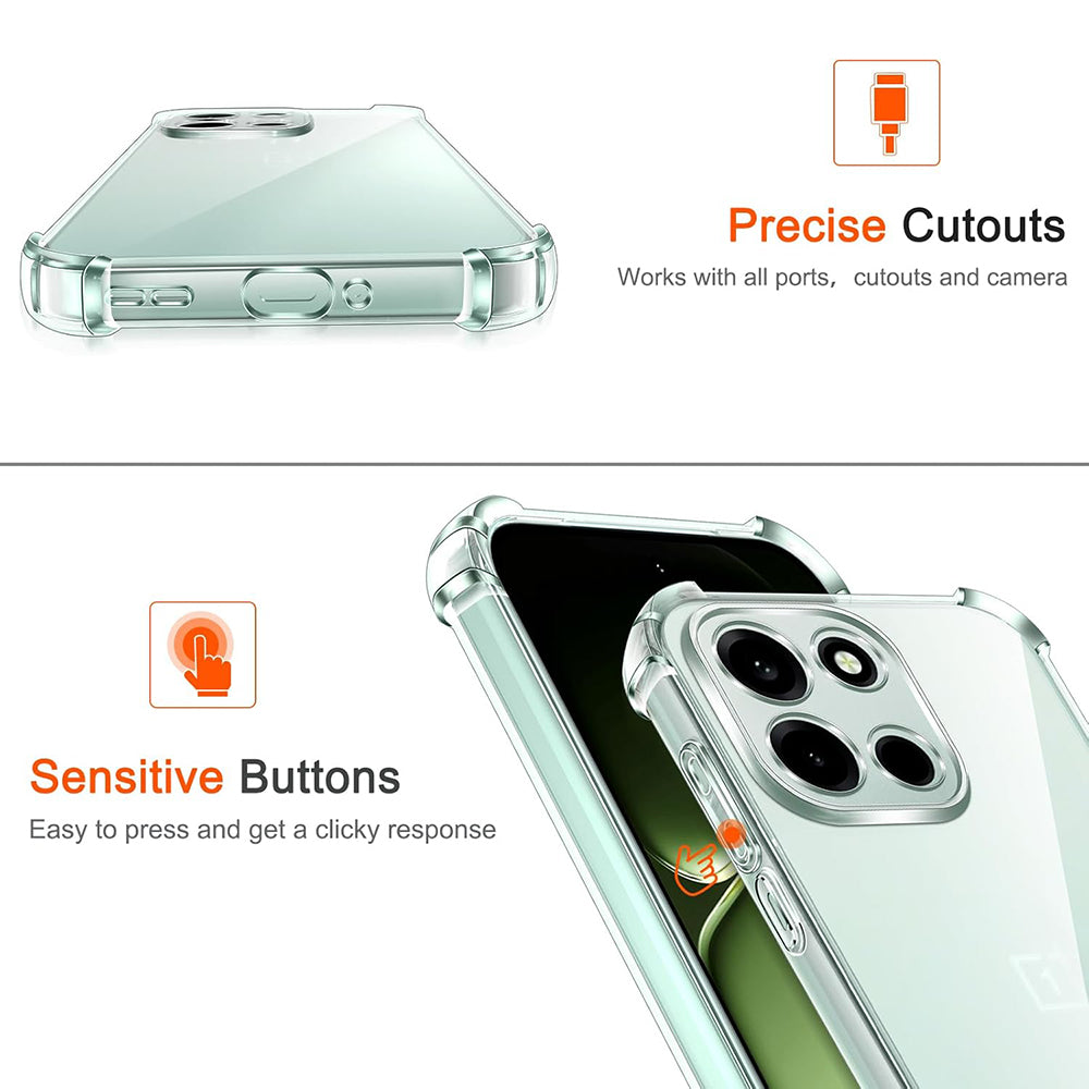 Hülle für OnePlus Nord 6, Techsuit, Shockproof Clear, Transparent