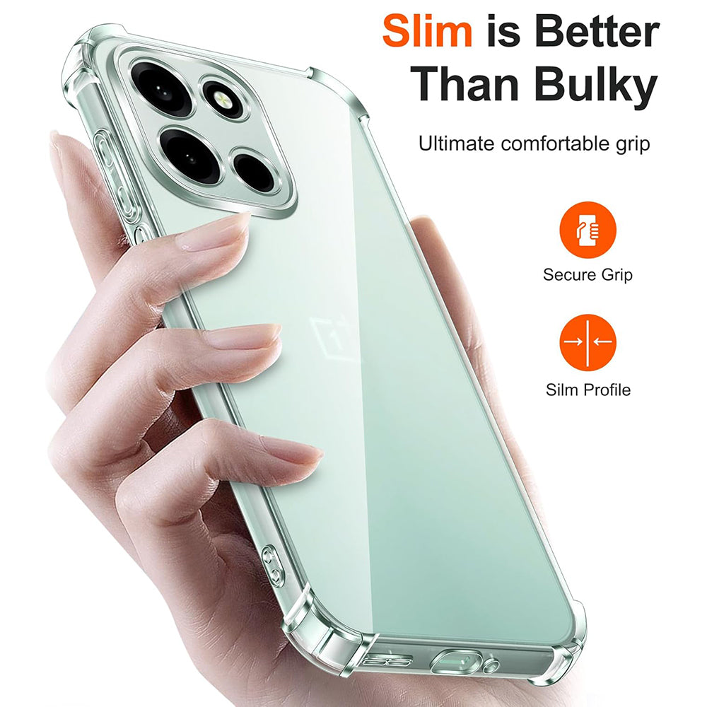 Hülle für OnePlus Nord 6, Techsuit, Shockproof Clear, Transparent